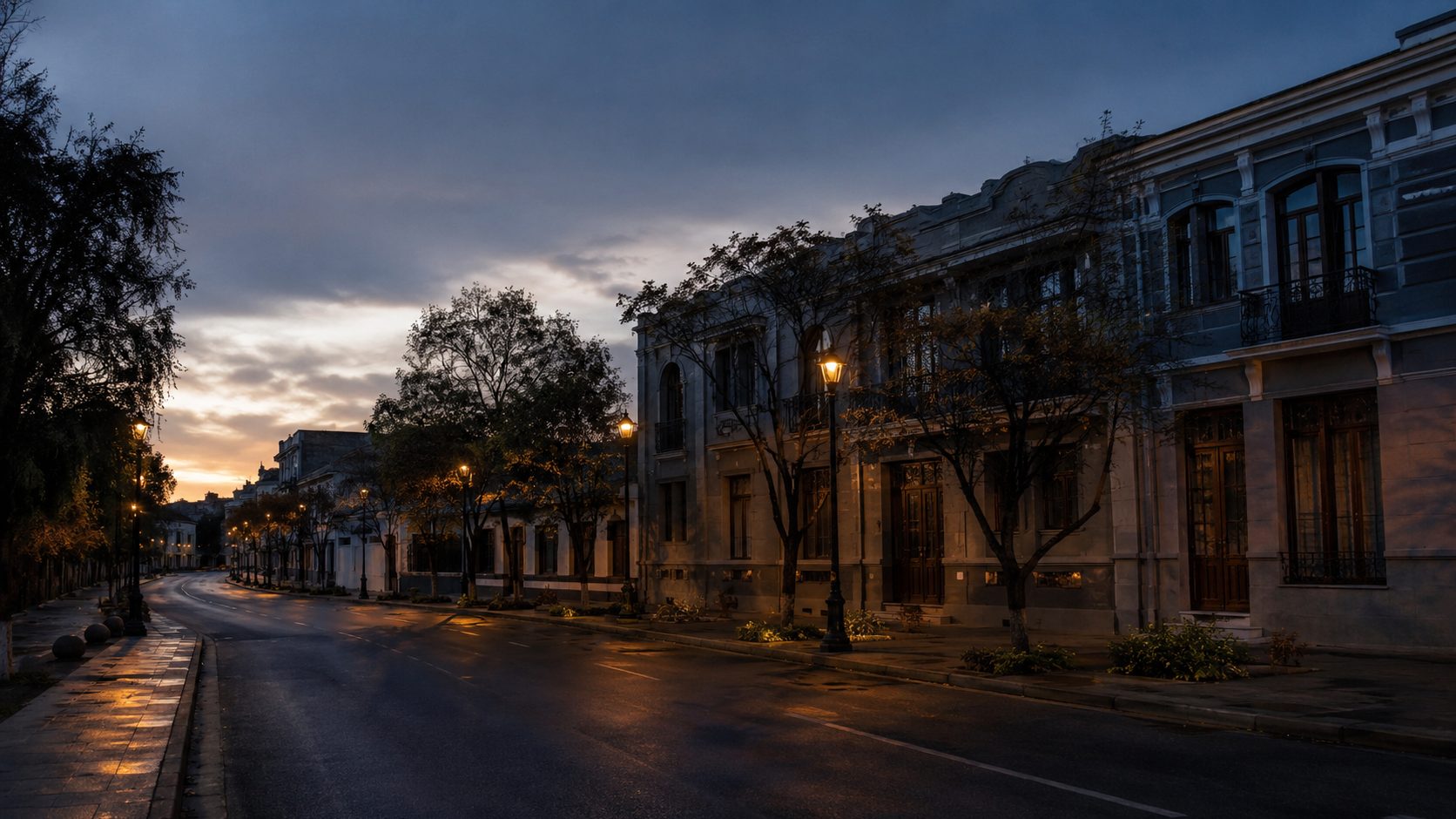 Fachadas del Barrio Italia en Providencia