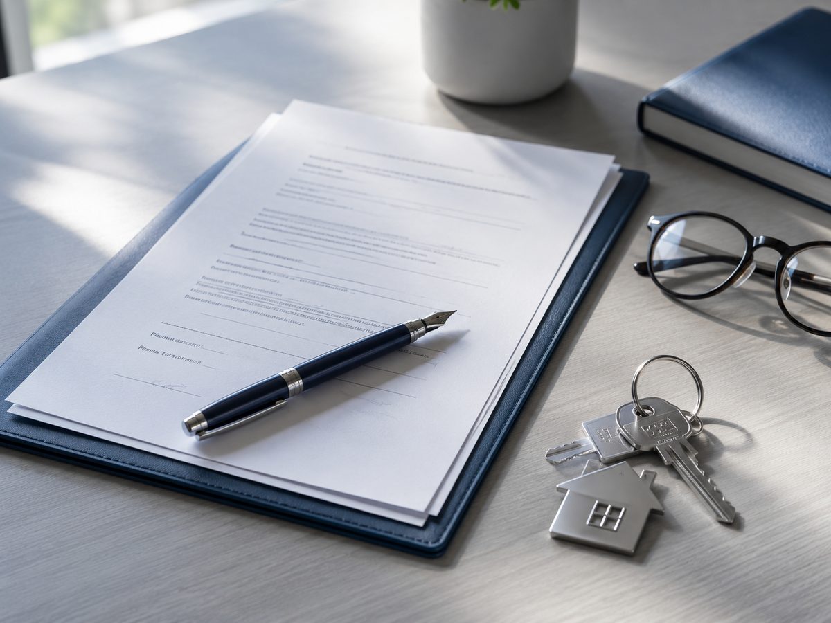 Revisión y firma de un contrato de compraventa
